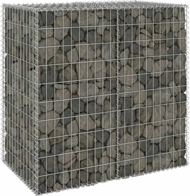 Gabion kivikori kansilla galvanoitu teräs 100x60x100 cm