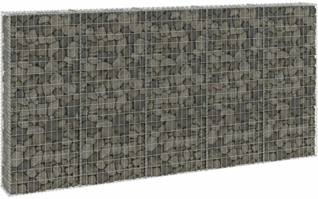 Gabion kivikori kansilla galvanoitu teräs 300x30x150 cm