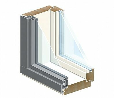 Paloikkuna HR-ikkunat MSEAL EI30, puu-alumiini, max korkeus 1890mm, mittatilaus