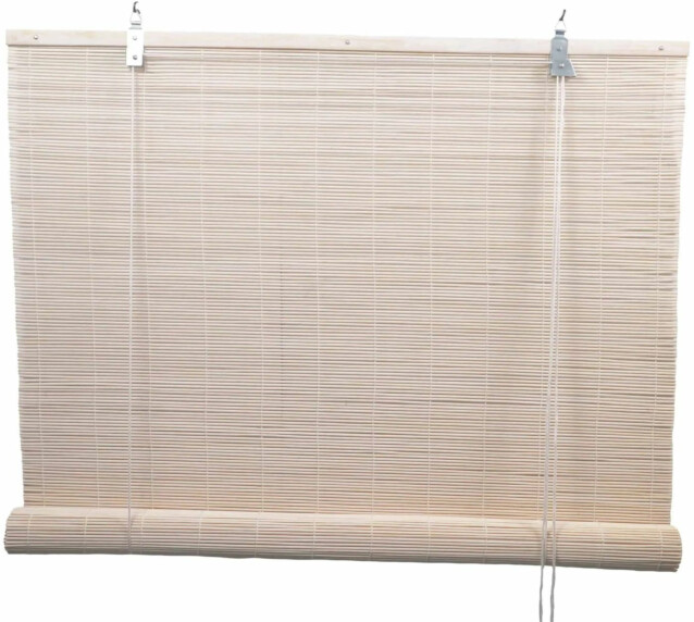 Bamburullaverho Ihanin, 80x220cm, valkoinen