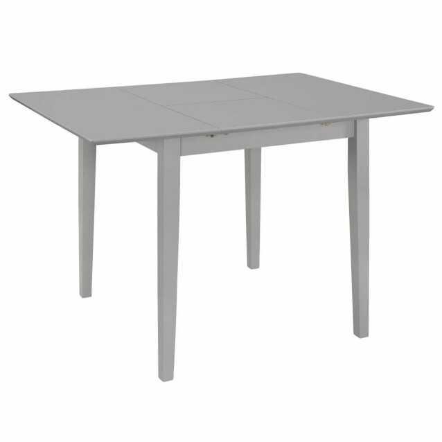 Jatkettava ruokapöytä harmaa (80-120)x80x74 cm mdf_1