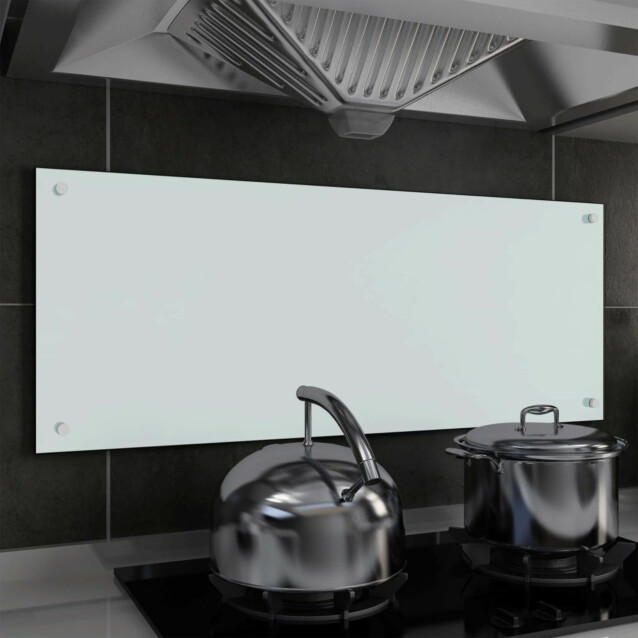 Keittiön roiskesuoja valkoinen 100x40 cm karkaistu lasi_1