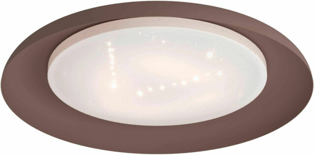 LED Kattovalaisin Eglo Penjamo 6,5x46,5cm ruskea valkoinen