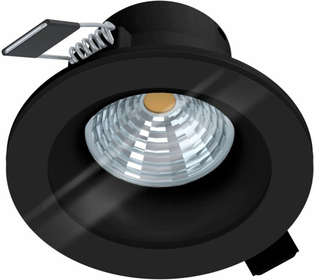 LED Spottivalaisin Eglo Salabate Ø8,8cm 2700K musta alasvalo