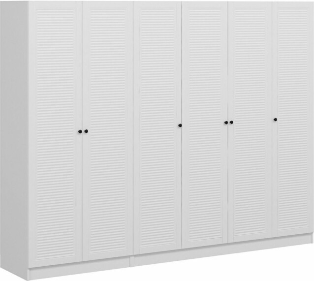 Vaatekaappi Linento Furniture Kale Mebran 8423 210x270cm valkoinen