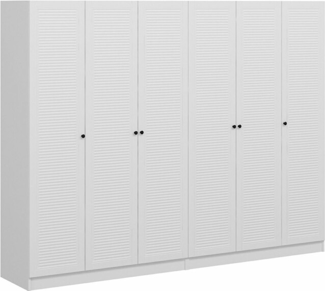 Vaatekaappi Linento Furniture Kale Mebran 8424 210x270cm valkoinen
