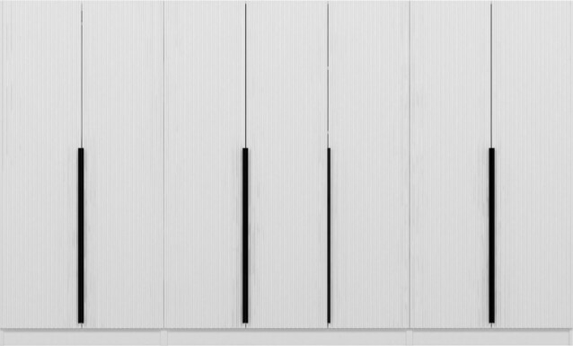 Vaatekaappi Linento Furniture Kale Plus 7788 210x315cm valkoinen