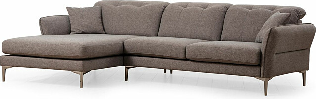 Kulmasohva Linento Furniture Costor vasenkätinen 4-istuttava harmaa