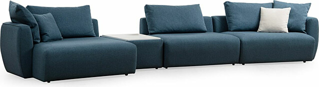 Sohva Linento Furniture Maya CL-T-O1-1R 4-istuttava sininen