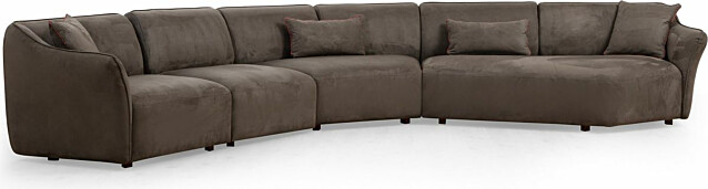 Kulmasohva Linento Furniture Mentis L1-O1-CX-2XR ruskea