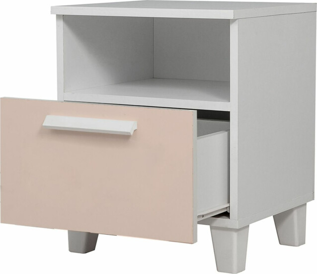 Yöpöytä Linento Furniture Leva Alfa Dream valkoinen