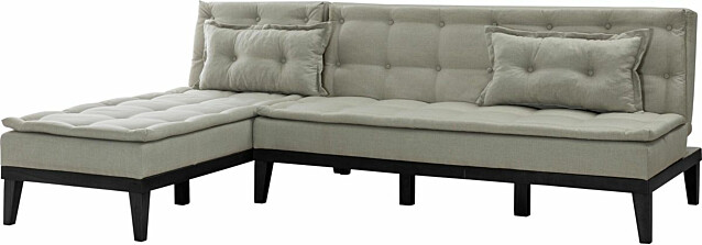 Kulmavuodesohva Linento Furniture Fuocco-S vasenkätinen 3-istuttava kerma