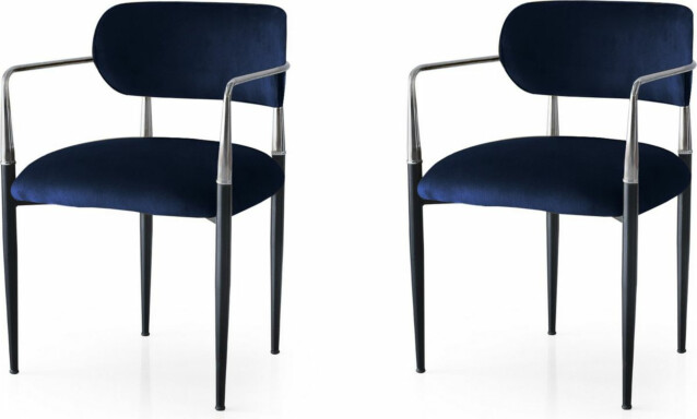 Tuolit Linento Furniture JN-058 V2 2kpl sininen/hopea