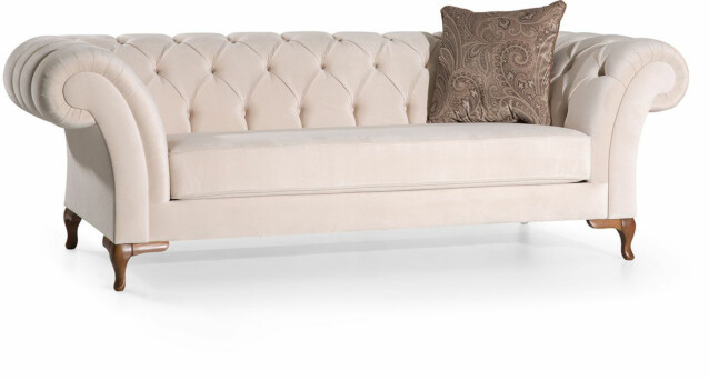 Sohva Linento Furniture Bianca 2-istuttava luonnonvalkoinen
