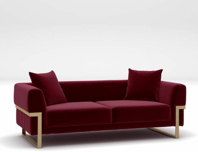 Sohva Linento Furniture Magenta 2-istuttava punainen