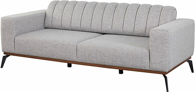 Sohva Linento Furniture Paris 3-istuttava harmaa