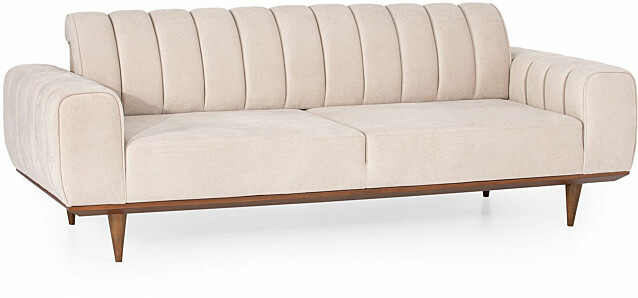 Sohva Linento Furniture Ivory 3-istuttava luonnonvalkoinen