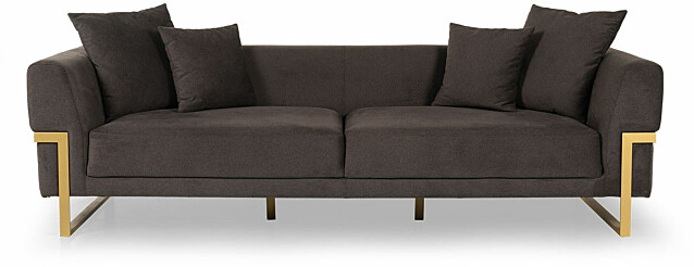 Sohva Linento Furniture Magenta 3-istuttava tummanruskea