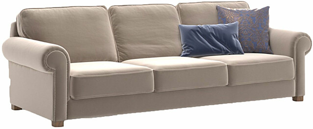 Sohva Linento Furniture Panama 4-istuttava luonnonvalkoinen