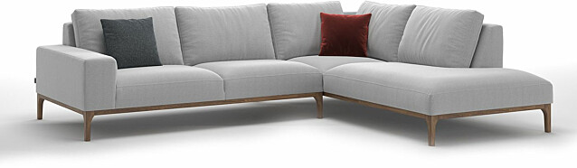 Avokulmasohva Linento Furniture Secret 4-istuttava vaaleanharmaa