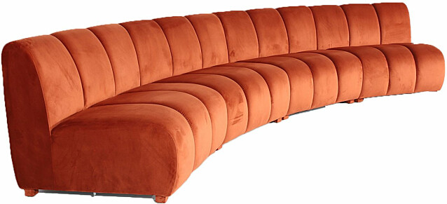 Sohva Linento Furniture Carmine 5-istuttava oranssi