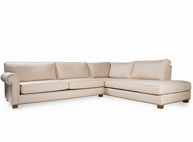 Kulmasohva Linento Furniture Panama 4-istuttava luonnonvalkoinen
