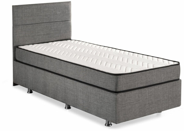 Sänkypaketti Linento Furniture Silver 120x200 cm hopeanharmaa