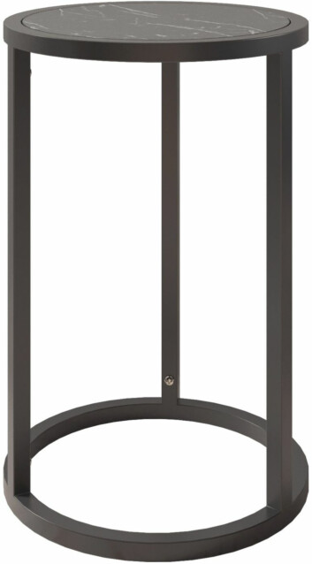 Apupöytä Linento Furniture Tambur 35 cm musta