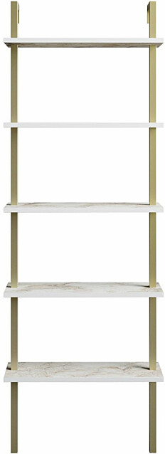 Kirjahylly Linento Furniture Piante valkoinen/kulta