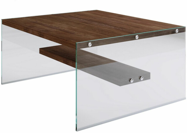 Sohvapöytä Linento Furniture S100 ruskea/lasi
