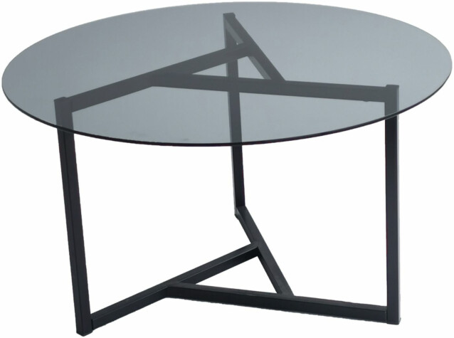 Sohvapöytä Linento Furniture Trio 75 cm savulasi musta