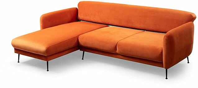 Divaanisohva Linento Furniture Sevilla vasen oranssi