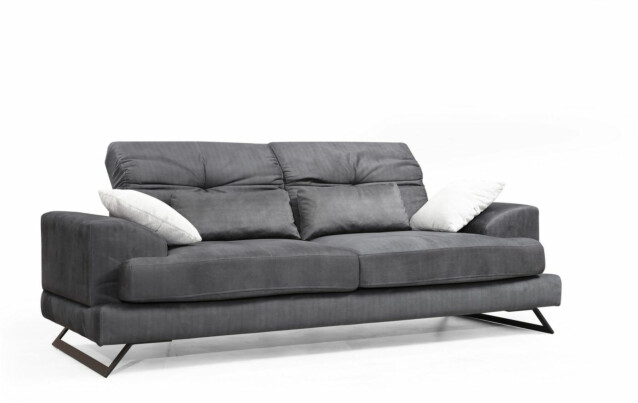 Sohva Linento Furniture Frido raita 3-istuttava antrasiitti