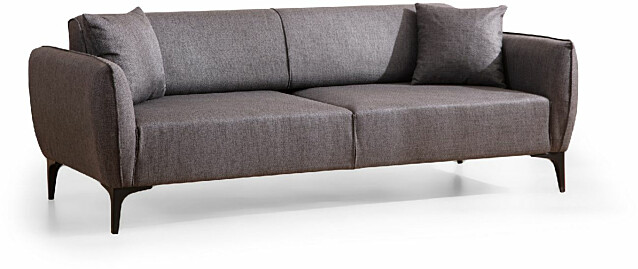 Sohva Linento Furniture Belissimo 3-istuttava tummanharmaa