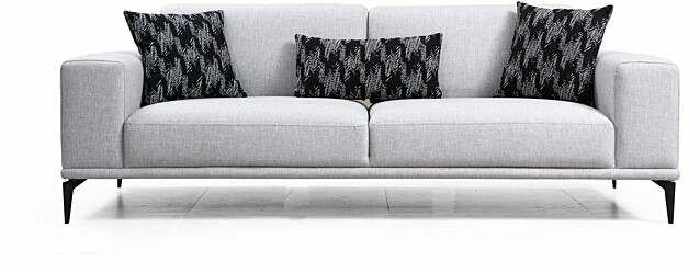 Vuodesohva Linento Furniture Nikea 3-istuttava vaaleanharmaa