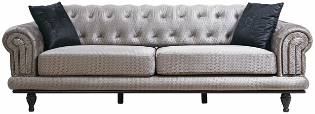 Vuodesohva Linento Furniture Polyanna 3-istuttava harmaa