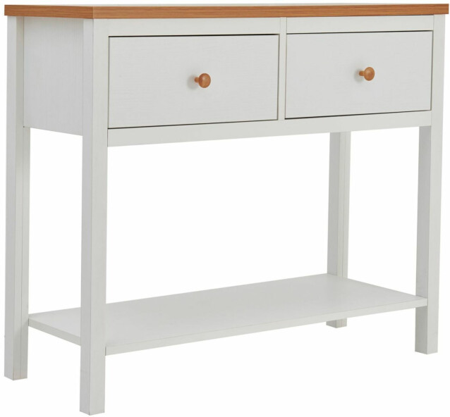 Sivupöytä Linento Furniture Noble V2 valkoinen/ruskea