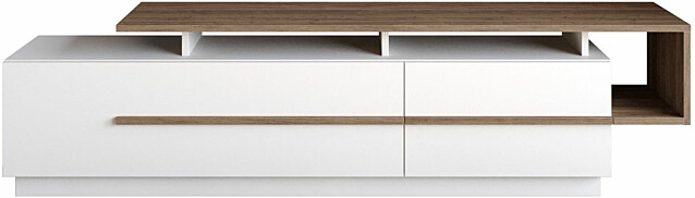 TV-taso Linento Furniture Pia valkoinen/ruskea