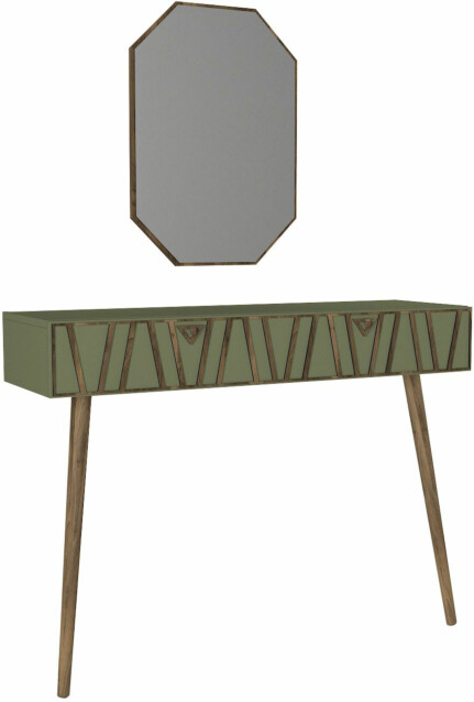 Sivupöytä ja peili Linento Furniture Forest vihreä
