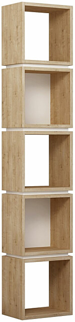 Kirjahylly Linento Furniture Multi ruskea/valkoinen