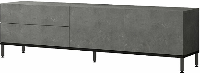 TV-taso Linento Furniture LV6 kivikuosi harmaa