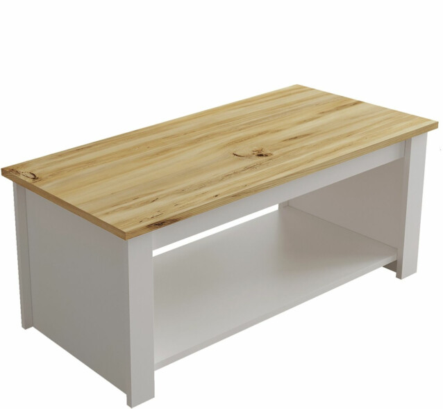 Sohvapöytä Linento Furniture LV14 puukuosi ruskea/valkoinen