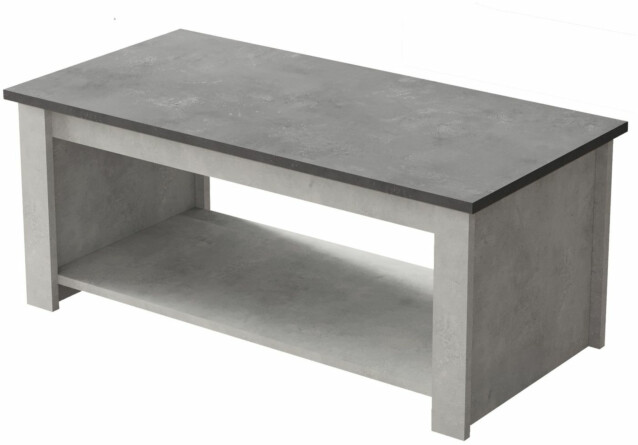 Sohvapöytä Linento Furniture LV14 kivikuosi hopea/harmaa