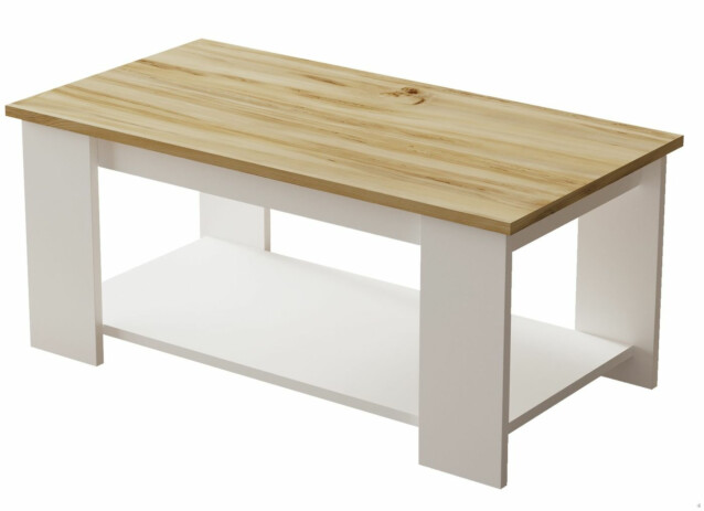 Sohvapöytä Linento Furniture LV15 puukuosi ruskea/valkoinen