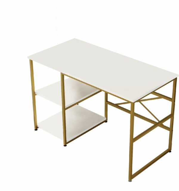 Työpöytä Linento Furniture VG23-W valkoinen/kulta