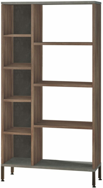 Kirjahylly Linento Furniture HM8 ruskea/harmaa