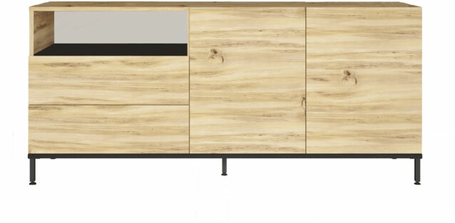 Senkki Linento Furniture LV32-KL tammi/musta