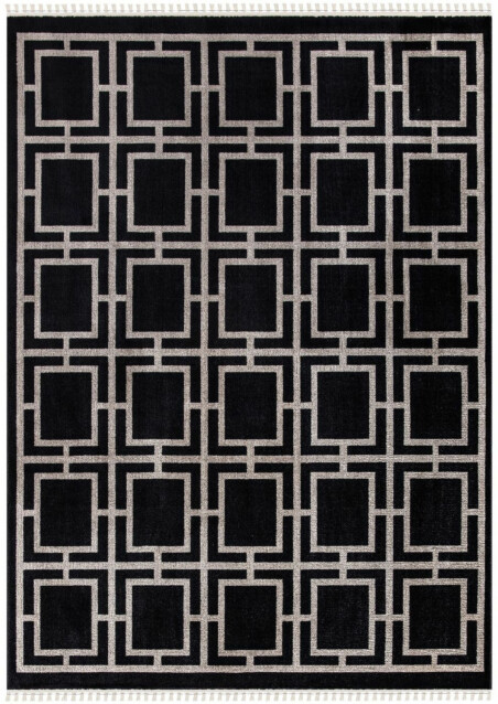 Matto Linento Amour 120x180 cm mustavalkoinen