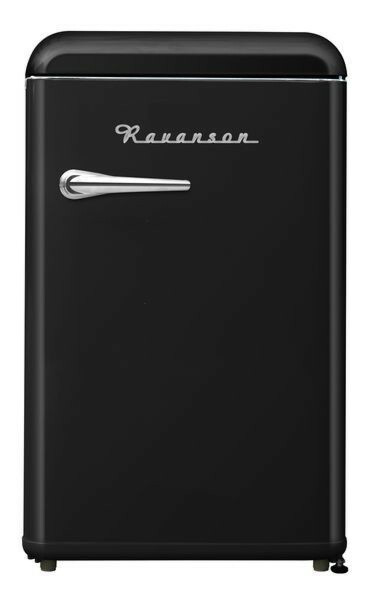 Jääkaappi pakastelokerolla Ravanson LKK120RB, 55cm, musta