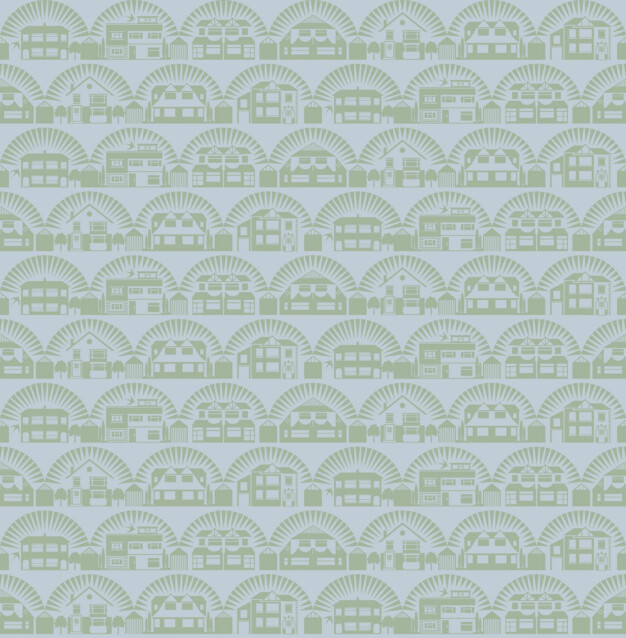 Tapetti Mini Moderns Metroland, 0.52x10m, paperi, sini-vihreä
